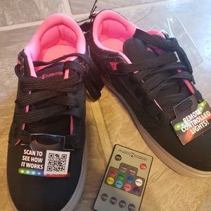 Size 5 Girls Remote control light up sneakers